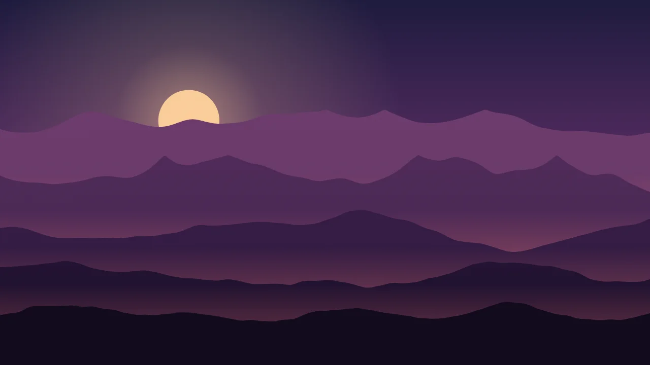 Fond d'écran montagnes violettes au crépuscule